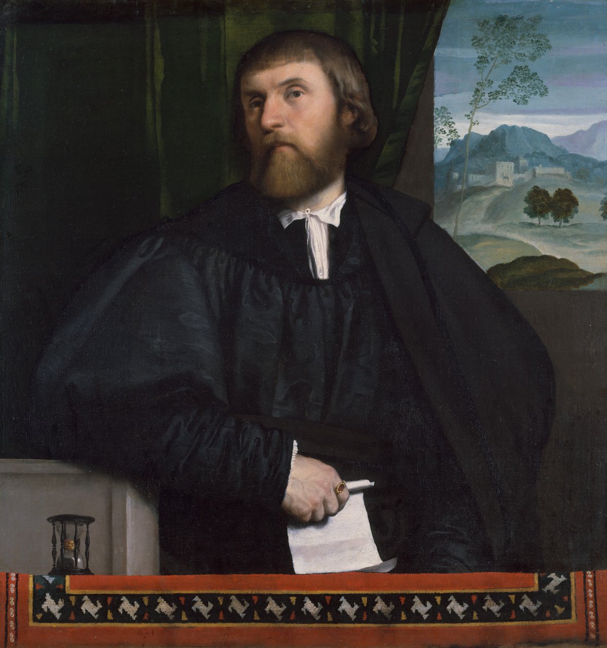 Férfi portréja, kb. 1520-25. alkotó: Moretto da Brescia