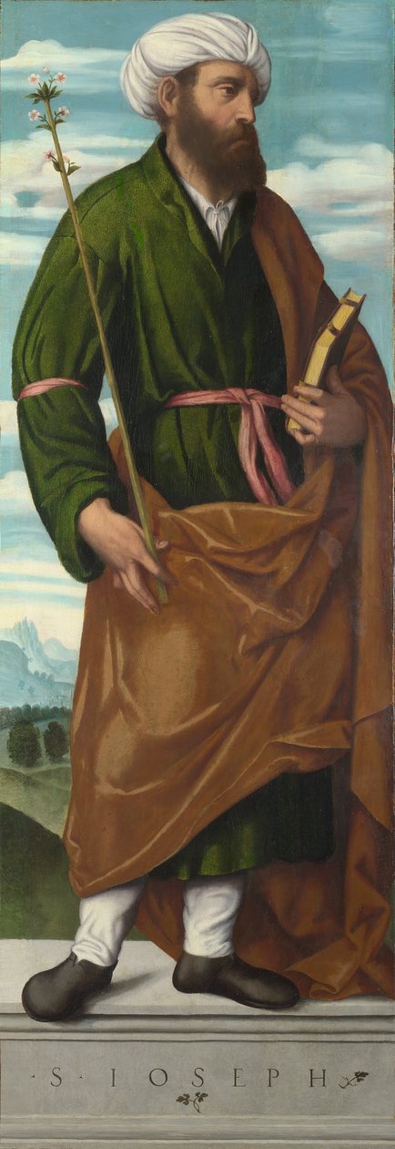 Szent József, 1540 körül alkotó: Moretto da Brescia