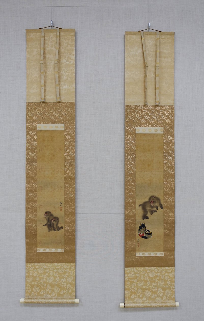 Monkeys at Play, 18. század vége – 1807 előtt. alkotó: Mori Sosen