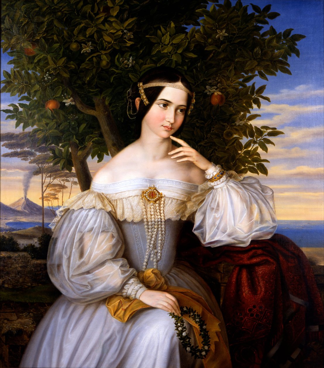 Charlotte de Rothschild házassági portréja alkotó: Moritz Daniel Oppenheim