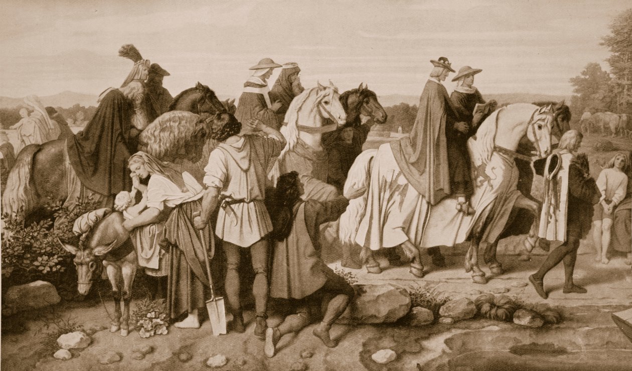 Rudolph I útja Speierbe alkotó: Moritz Ludwig von Schwind