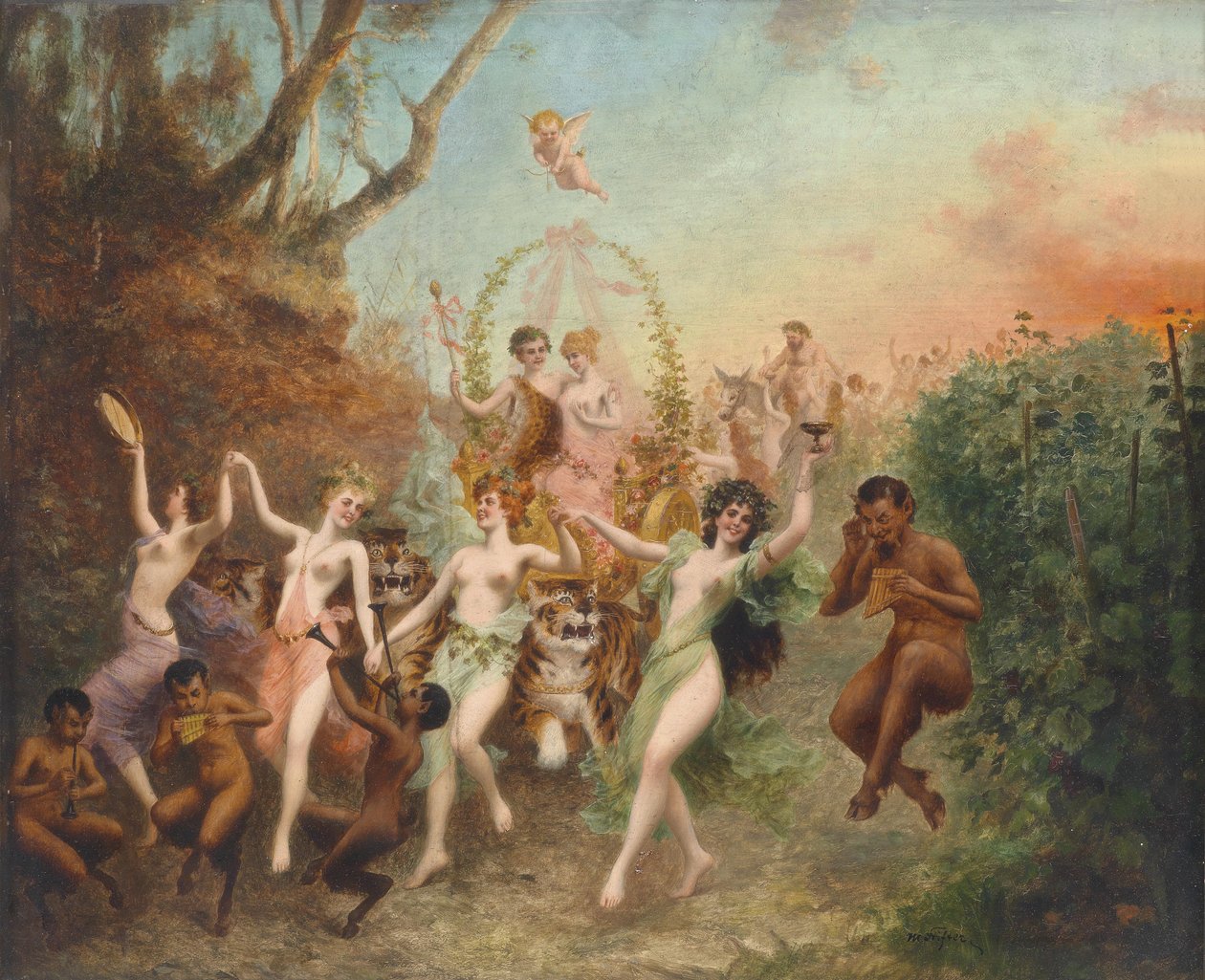 Faunák és nimfák fesztiválja alkotó: Moritz Stifter