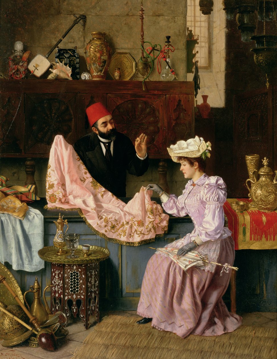 In the Souk, 1891 (panel) alkotó: Moritz Stifter