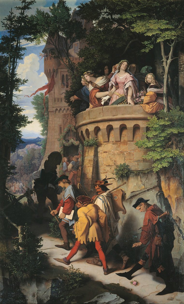 A rózsa vagy a művész túrája alkotó: Moritz Ludwig von Schwind