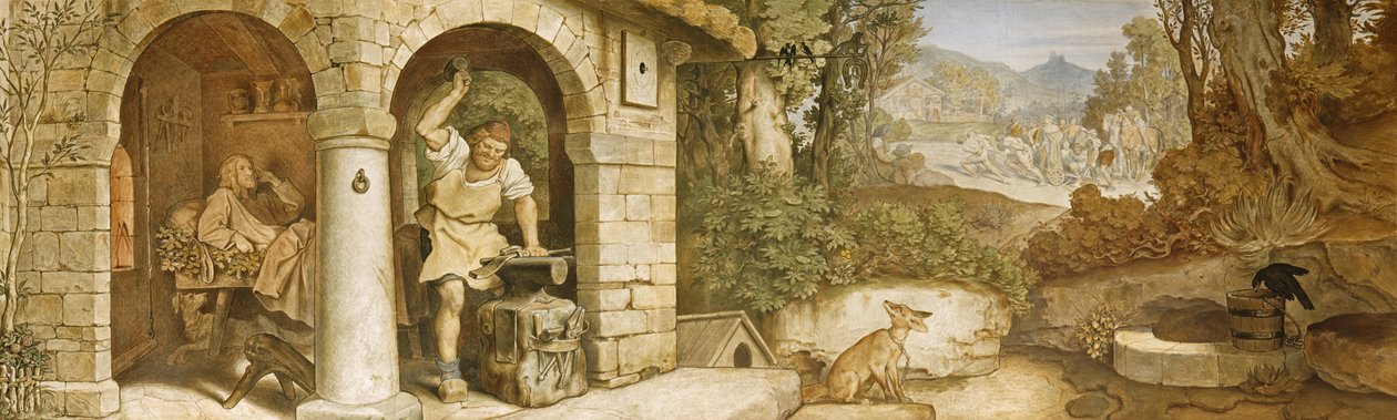 A ruhlai kovács, 1854-55 körül (lásd még: 311142) alkotó: Moritz Ludwig von Schwind