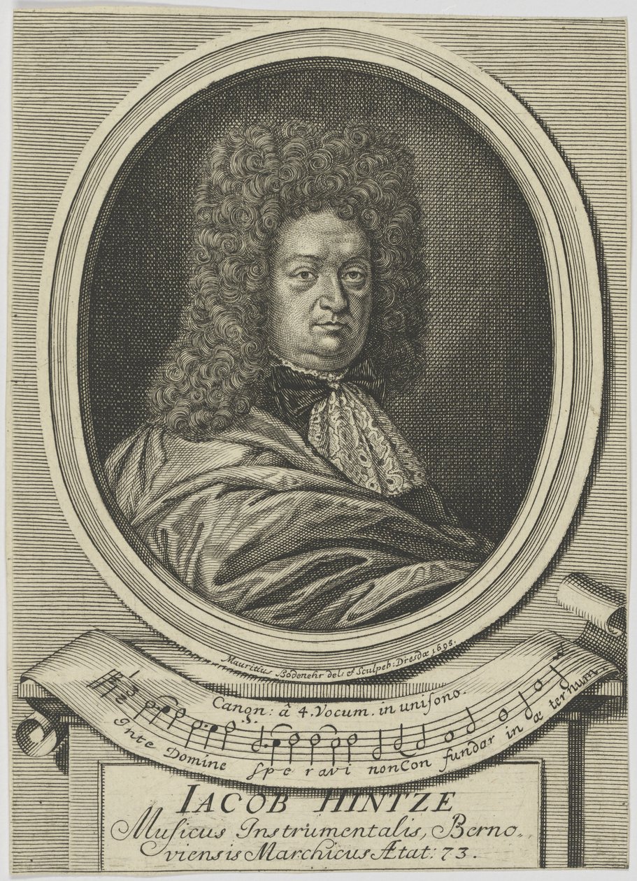 Jacob Hintze portréja 1622-1702, 1695. alkotó: Moritz Bodenehr