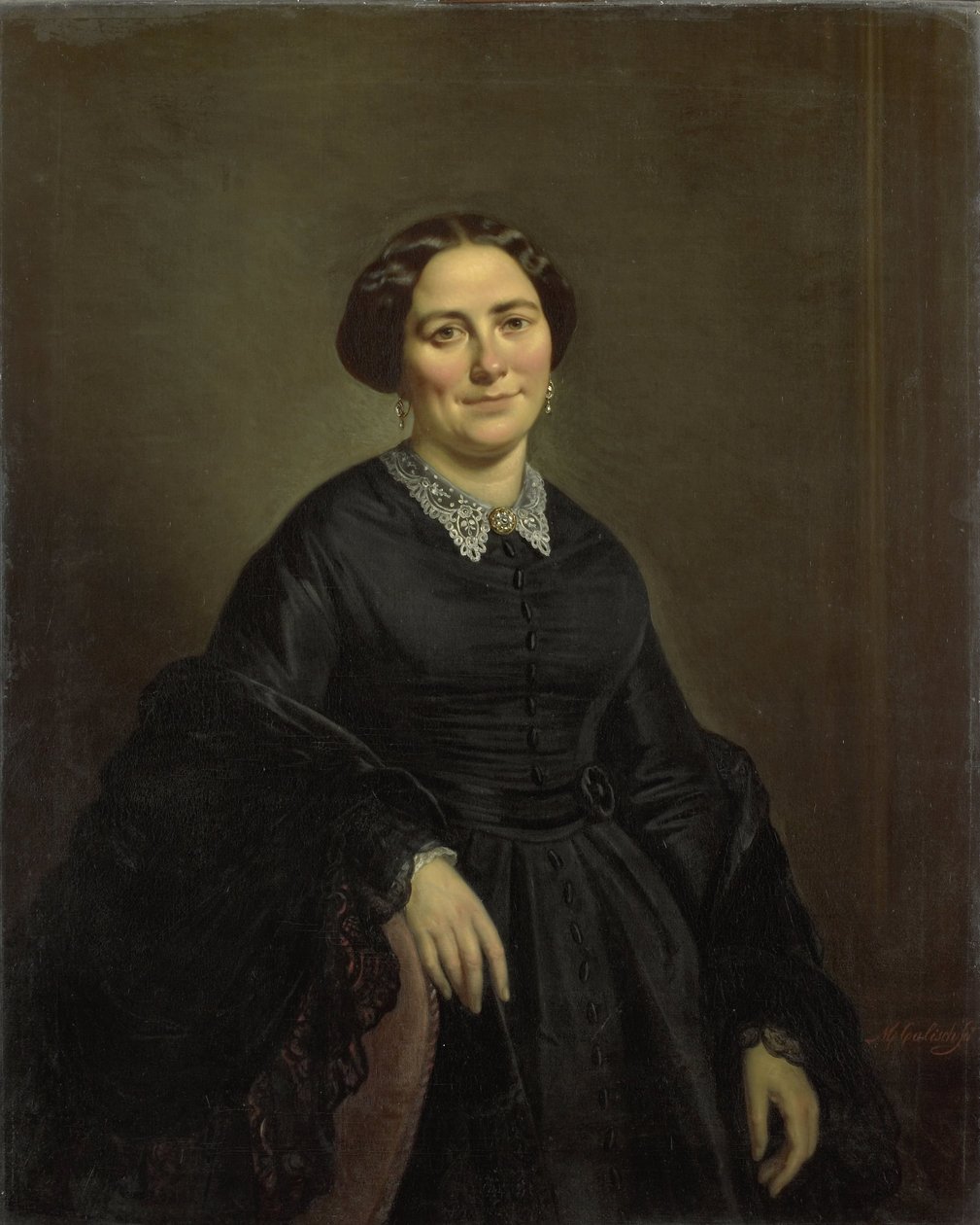 Johanna Christina Beelenkamp (1820-90). Cornelis Outshoorn felesége alkotó: Moritz Calisch