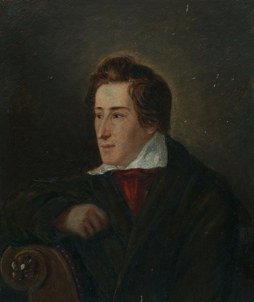 Heinrich Heine költő portréja 1797-1856 alkotó: Moritz Daniel Oppenheim