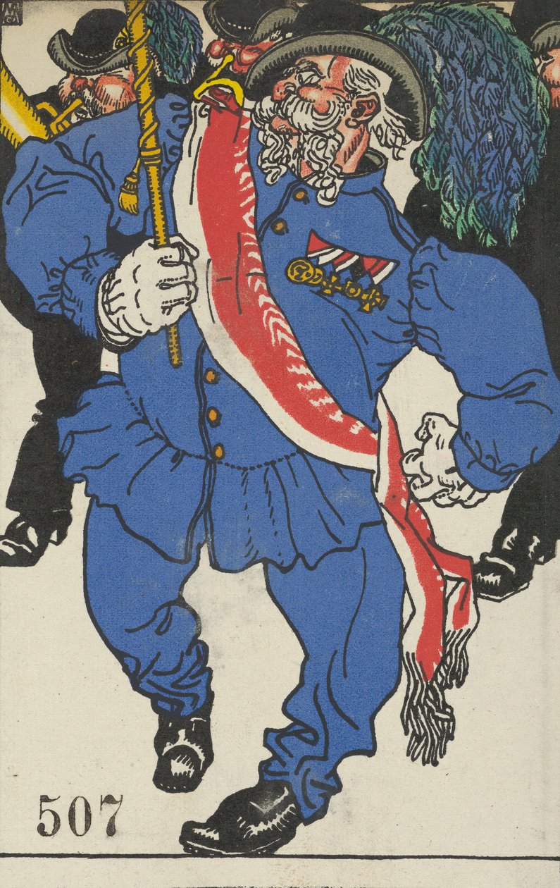 A színek felszentelése Fahnenweihe, 1911. alkotó: Moritz Jung