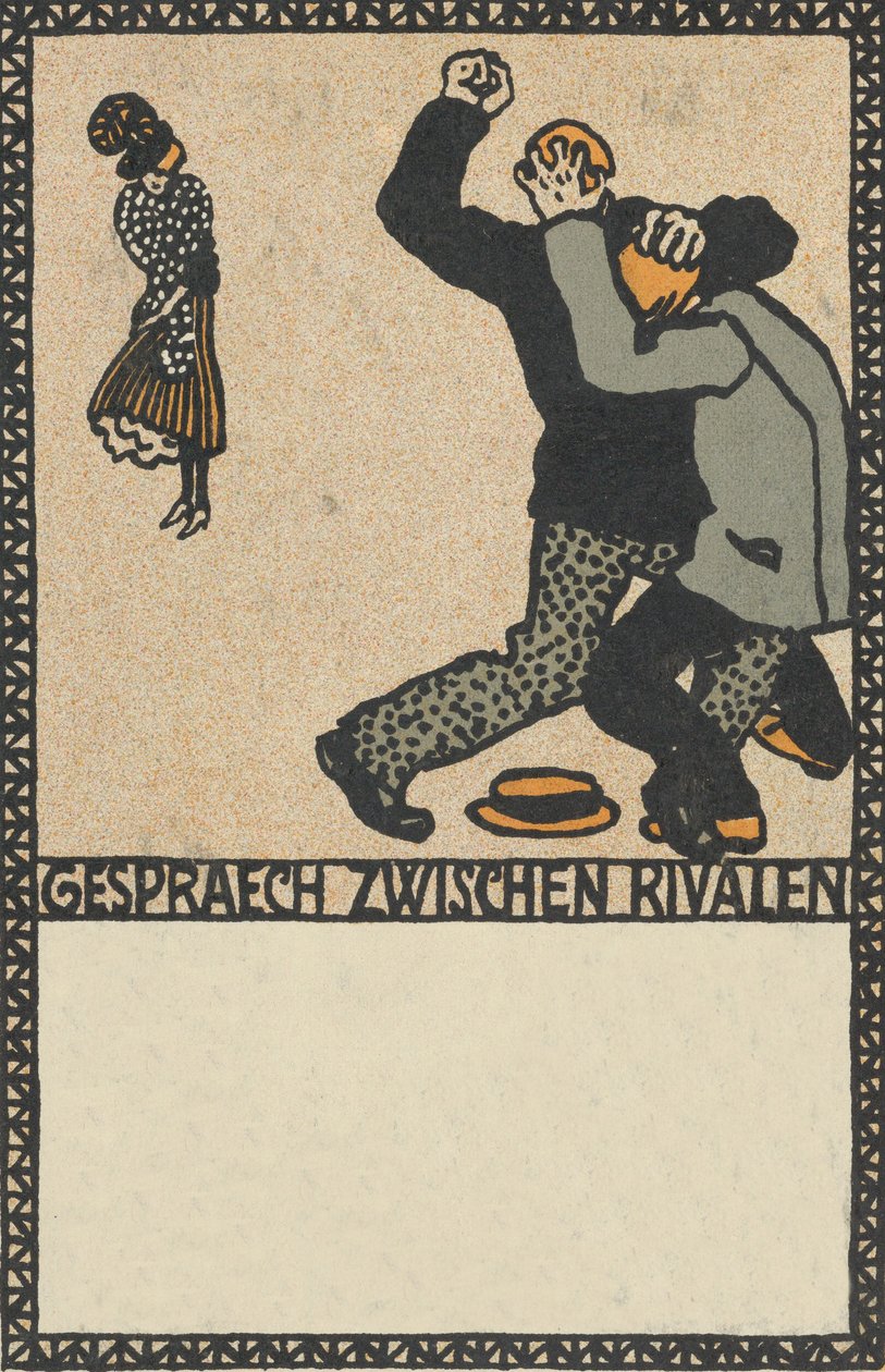 Beszélgetés a riválisok között Beszélgetés a riválisok között, 1907. alkotó: Moritz Jung