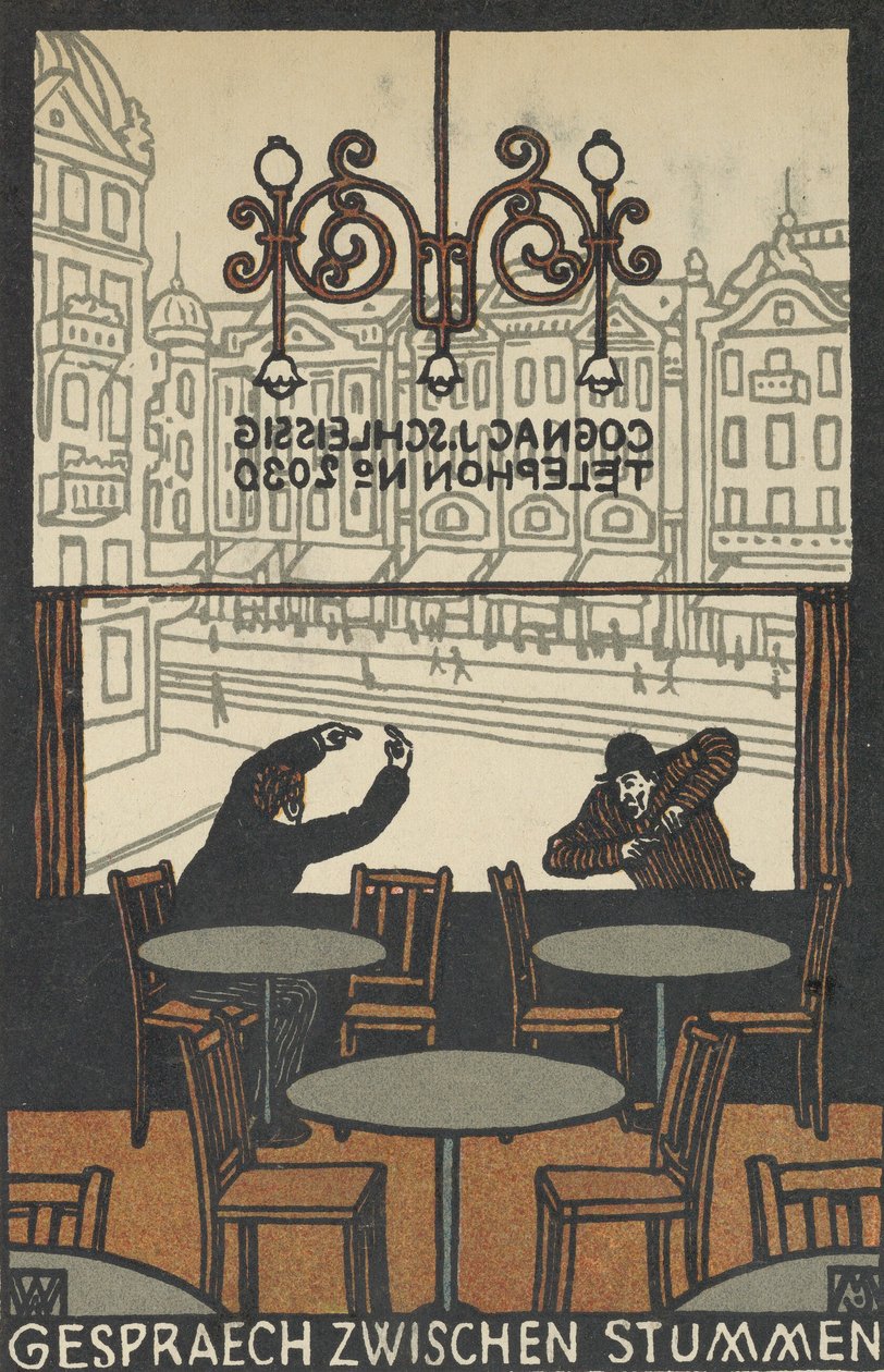 Beszélgetés a Mutes Gespraech zwischen Stummen között, 1907. alkotó: Moritz Jung