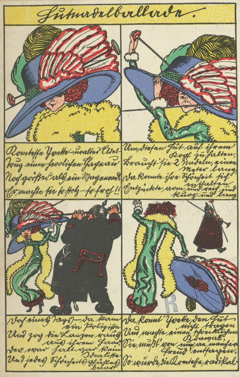 Hatpin ballada Hutnadelballade, 1911. alkotó: Moritz Jung