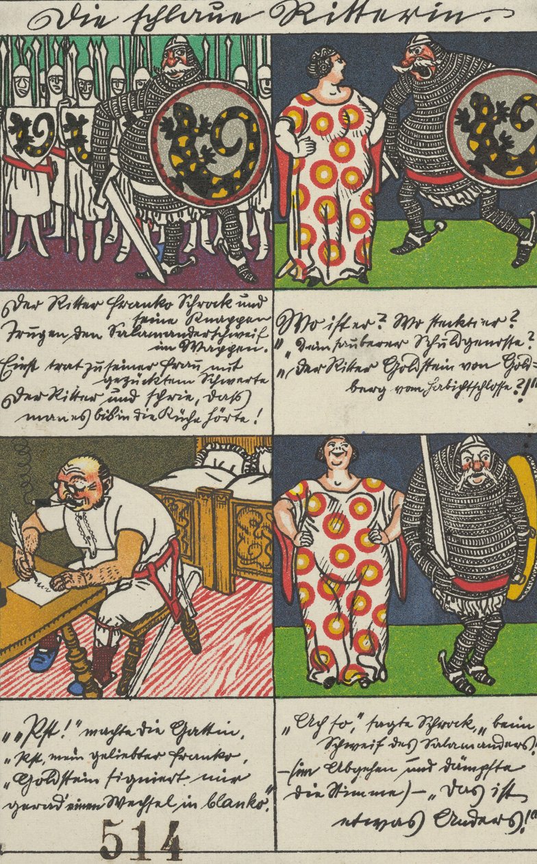 Az okos lovag hölgy, 1911. alkotó: Moritz Jung