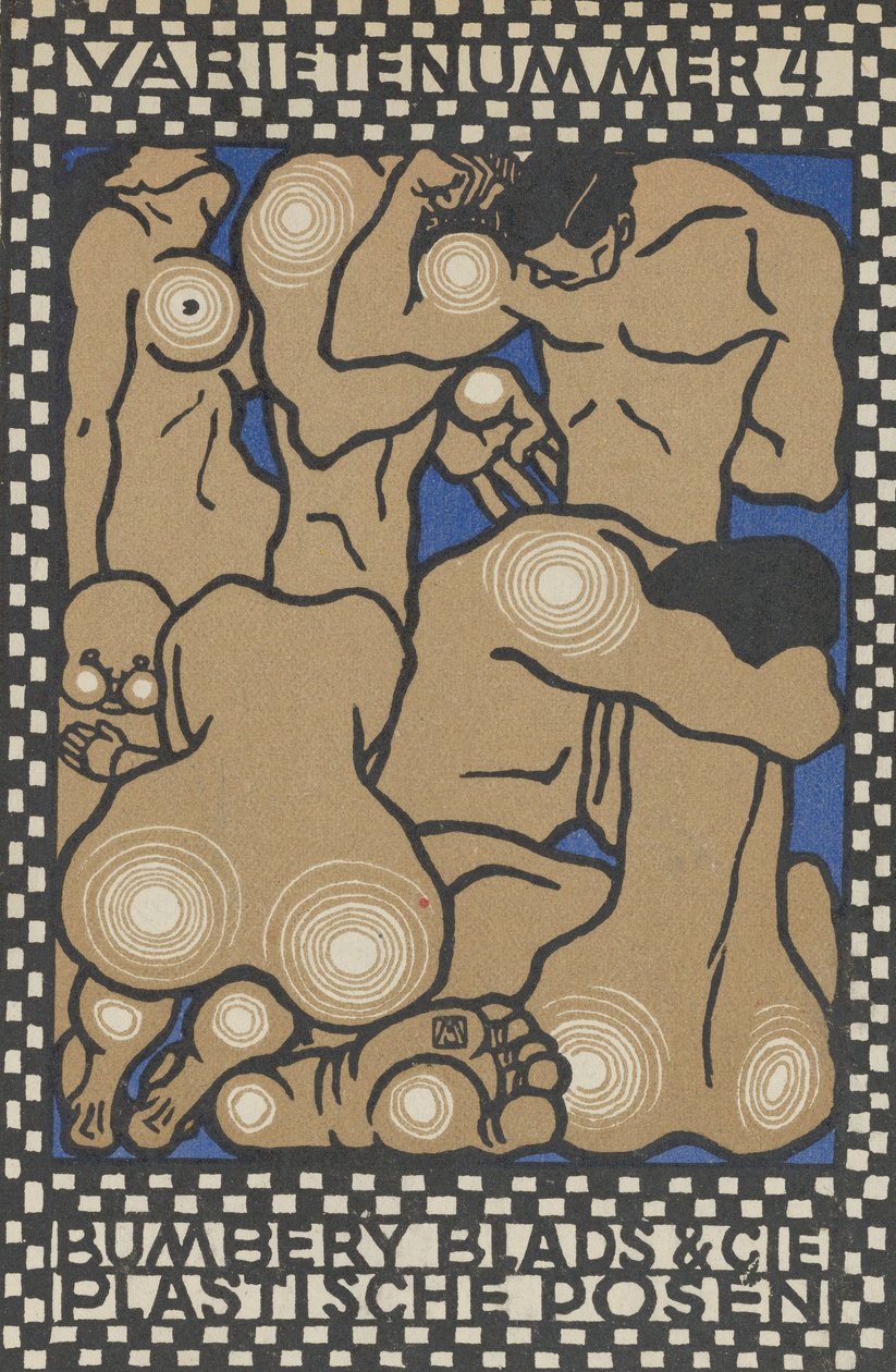Vaudeville Act 4: Bunbury Blade & Cie, Plastic Poses Varieténummer 4: Bunbury Blade & Cie..., 1907. alkotó: Moritz Jung