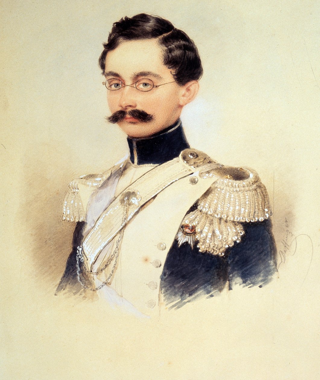 I. Adolph, Nassau hercegének, luxemburgi nagyhercegnek, 1817-1905, 1840-es évek portréja alkotó: Moritz Michael Daffinger