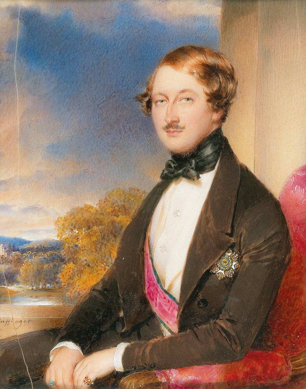 Anton Karl Palffy von Erdöd gróf portréja 1793-1879. alkotó: Moritz Michael Daffinger