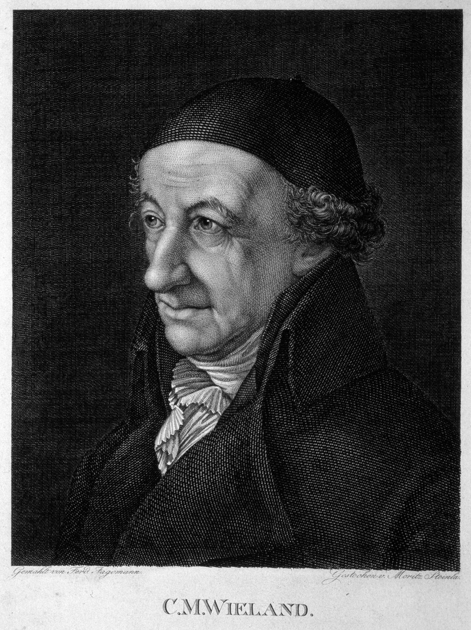 Christoph Martin Wieland költő és író portréja 1733-1813, 19. század. alkotó: Moritz Steinla