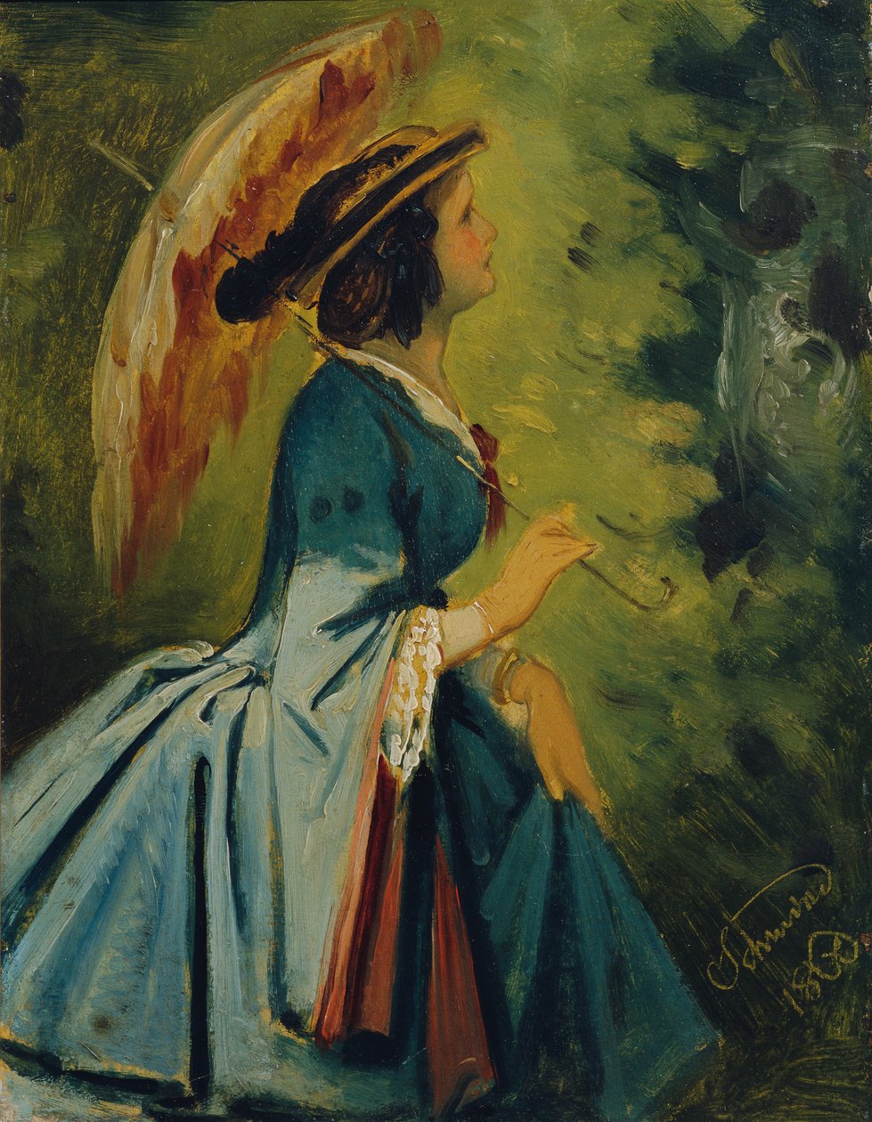 Schwind Anna, a művész lánya alkotó: Moritz Ludwig von Schwind