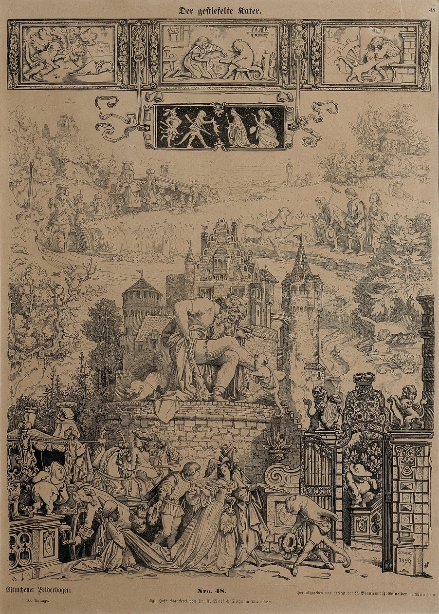 Csizmás Kandúr alkotó: Moritz Ludwig von Schwind