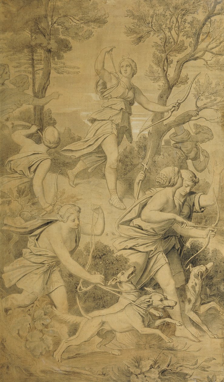 Diana a társaival alkotó: Moritz Ludwig von Schwind
