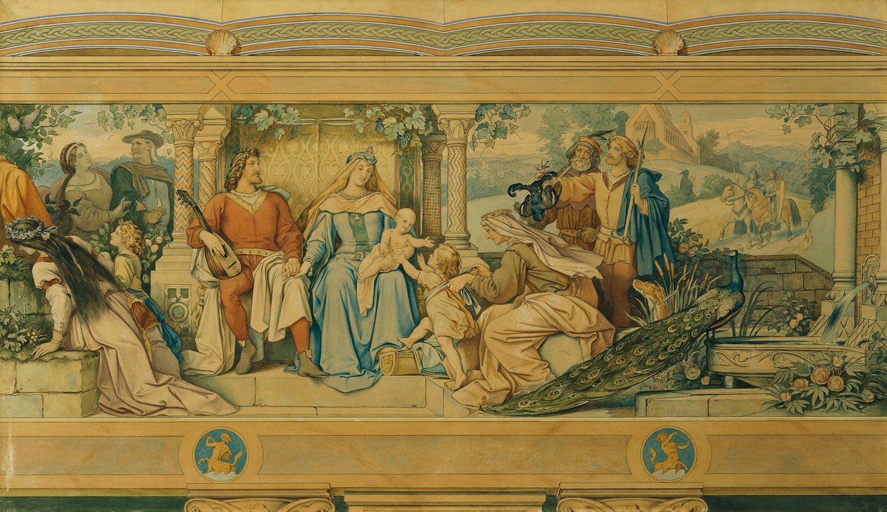 A szép Melusine: VII.A szerelem boldogsága alkotó: Moritz Ludwig von Schwind