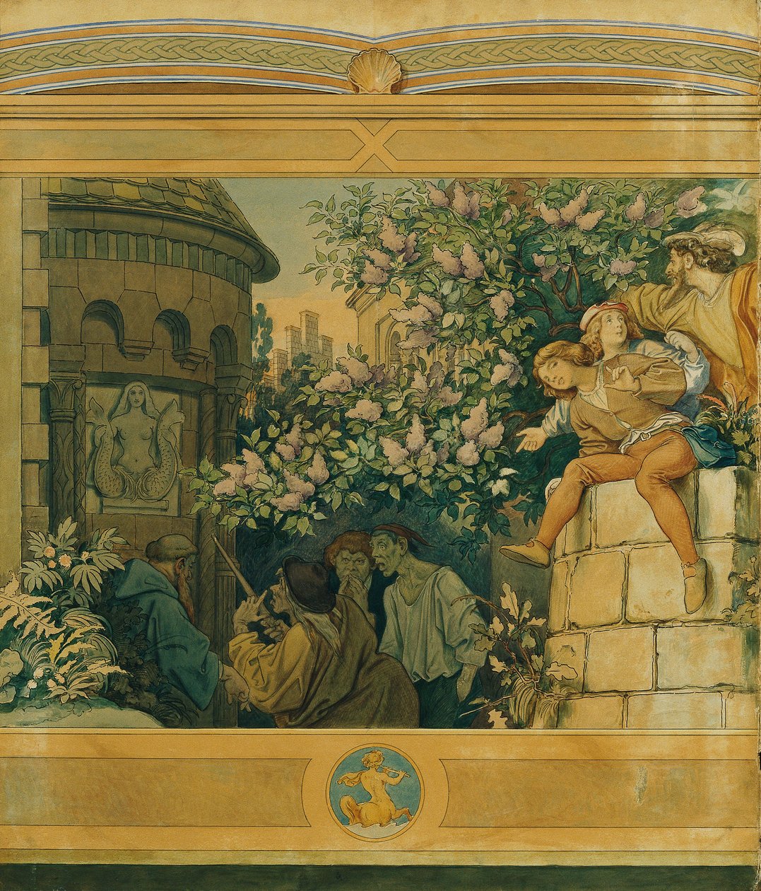 A szép Melusine: VI. A gonosz nyelvek alkotó: Moritz Ludwig von Schwind