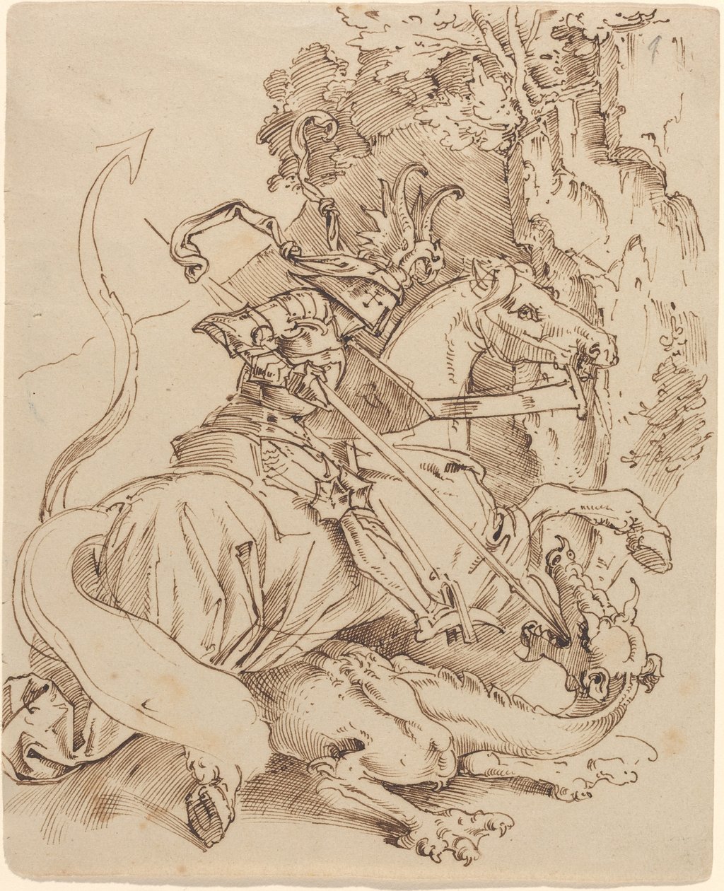 Szent György és a sárkány alkotó: Moritz Ludwig von Schwind