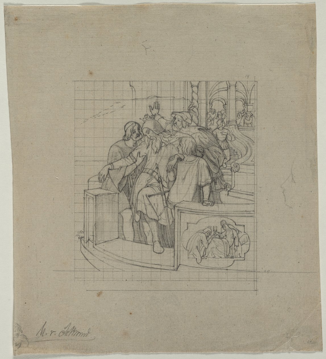 Thule királya, 1800-as évek második vagy harmadik negyede. alkotó: Moritz Ludwig von Schwind