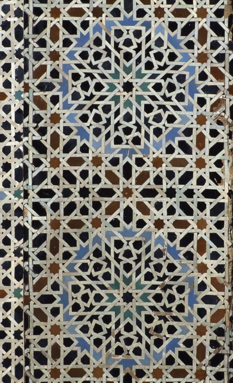 Bou Inania Madrasa, zellij csempe, c14. (kerámia) alkotó: Moroccan School