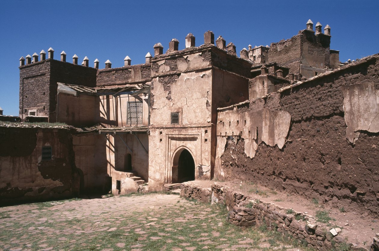 Thamiel glaoui Kasbahjának külső képe alkotó: Moroccan School