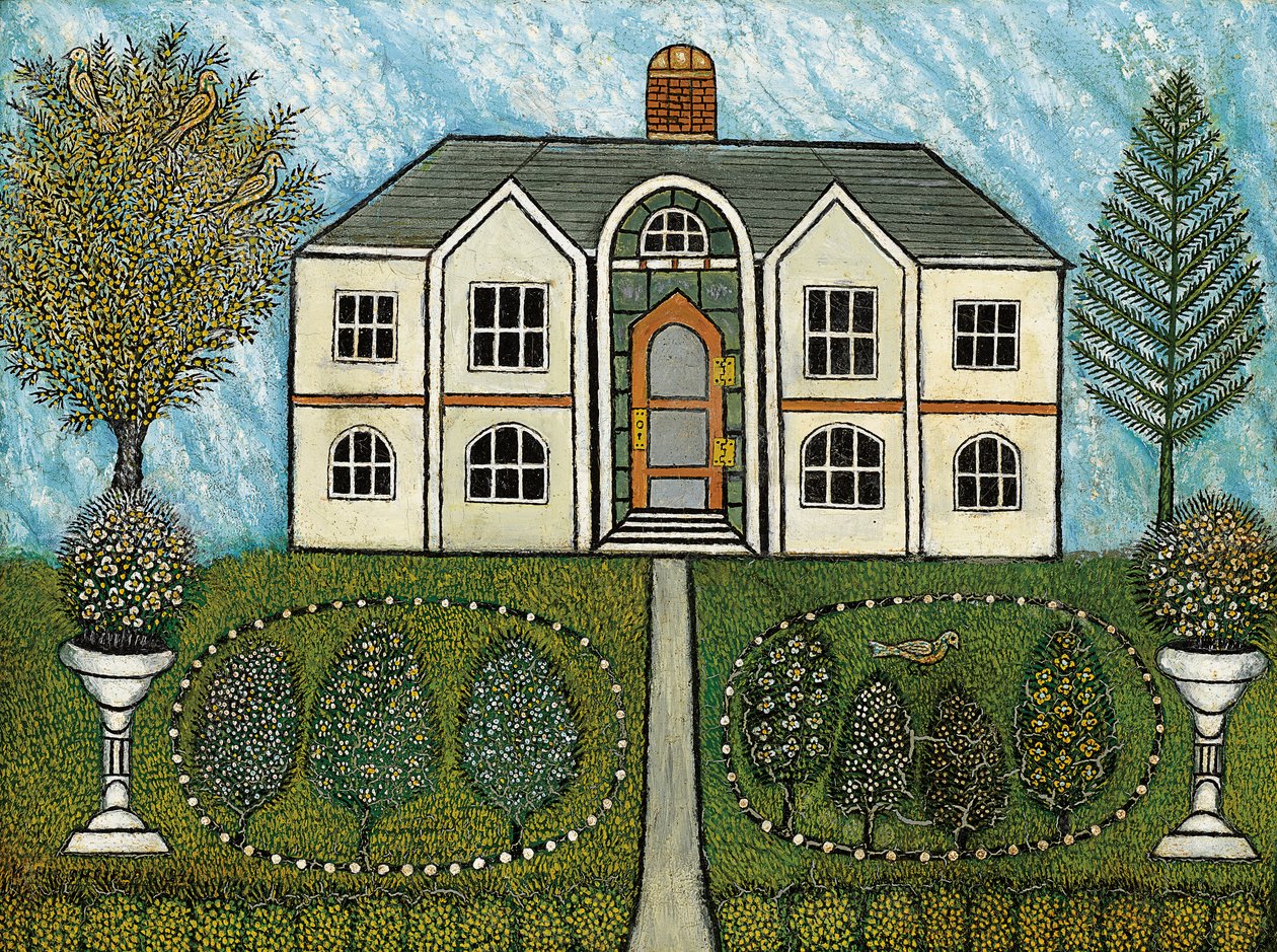 Otthon szökőkutakkal alkotó: Morris Hirshfield