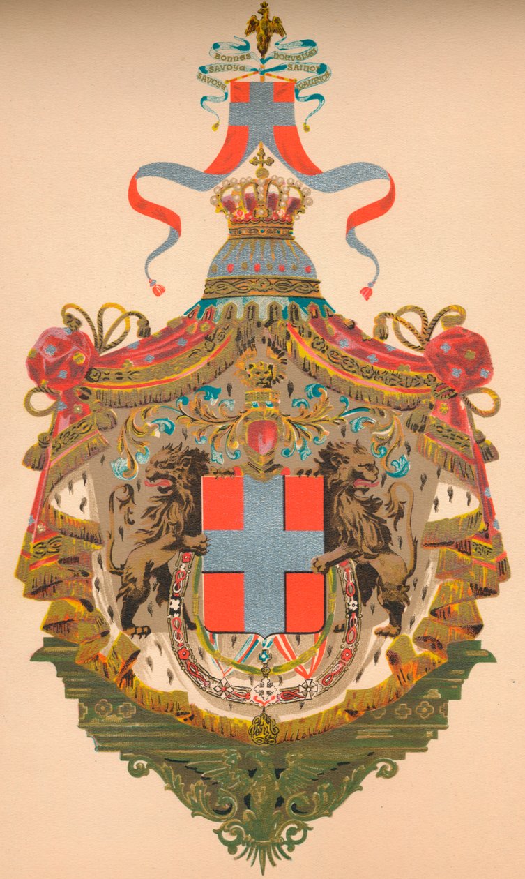 Az Olasz Királyság címere, c1933 alkotó: Morris and Co Ltd Whitehead