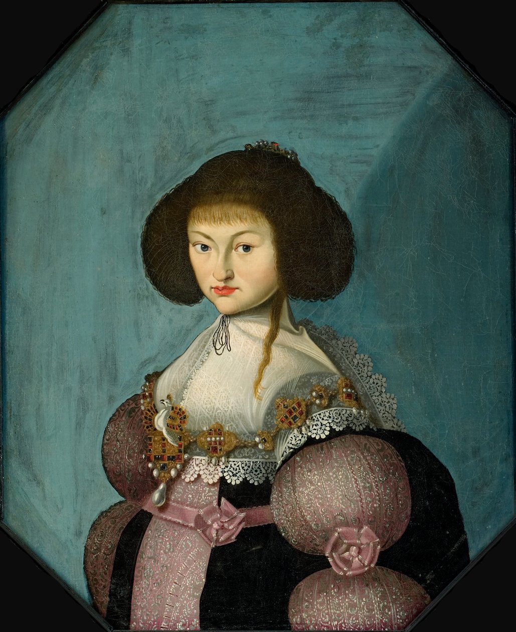 Szász Magdolna hercegnő 1617-1668,... hercegnője, 1635 és 1660 között. alkotó: Morten Steenwinkel