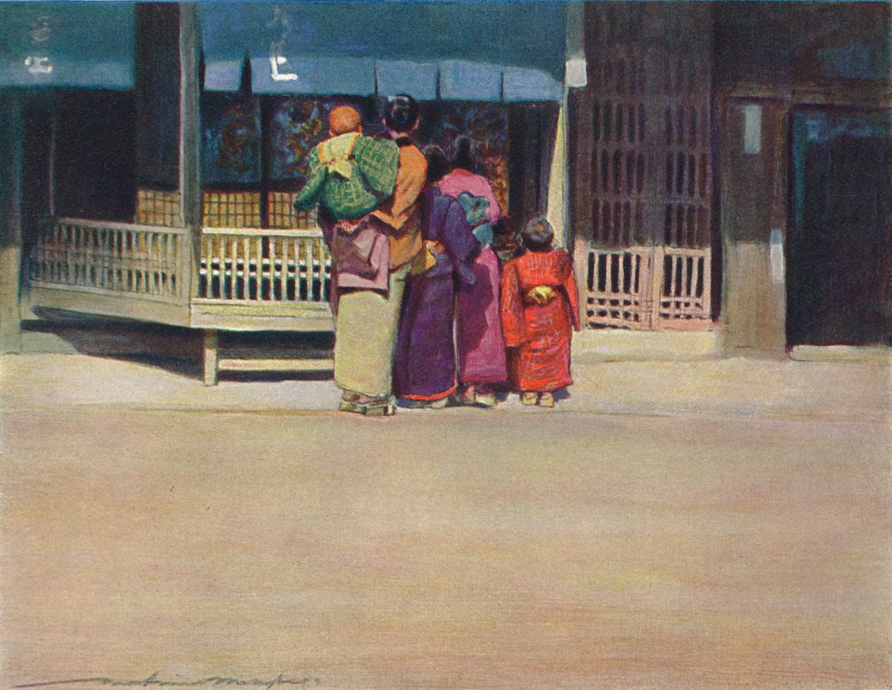 „Egy családi csoport”, 1887, 1901 alkotó: Mortimer L Menpes