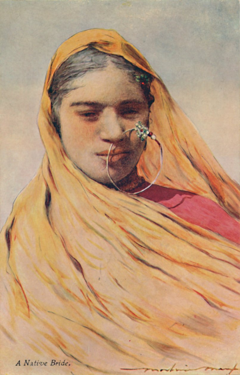 „A bennszülött menyasszony”, 1920-as évek. alkotó: Mortimer L Menpes
