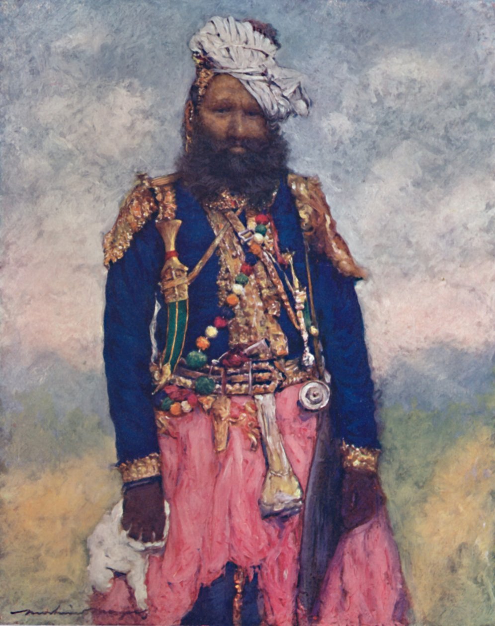 Egy tartó Rajgarghból, 1903 alkotó: Mortimer L Menpes