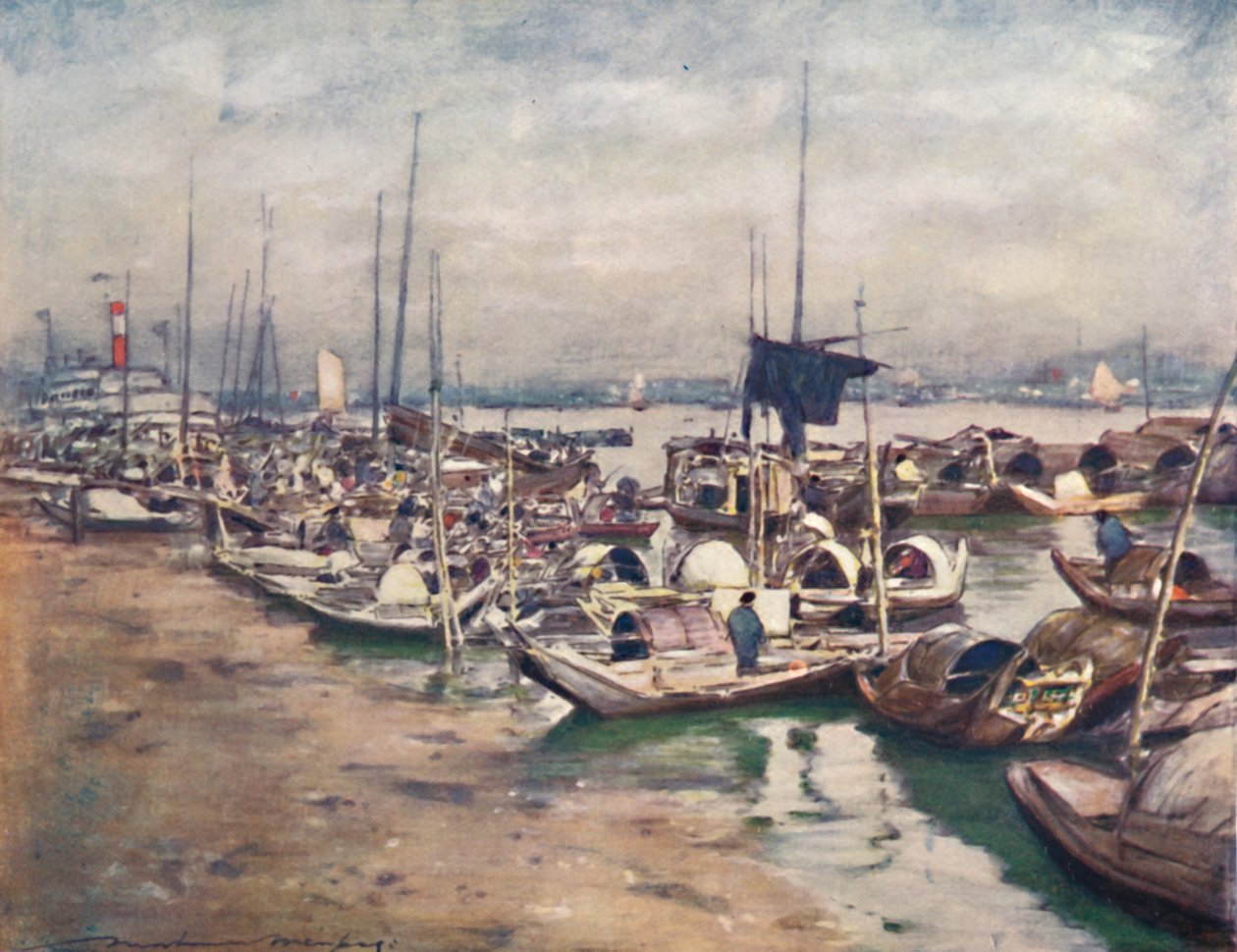 „Egy folyó jelenet”, 1903 alkotó: Mortimer L Menpes