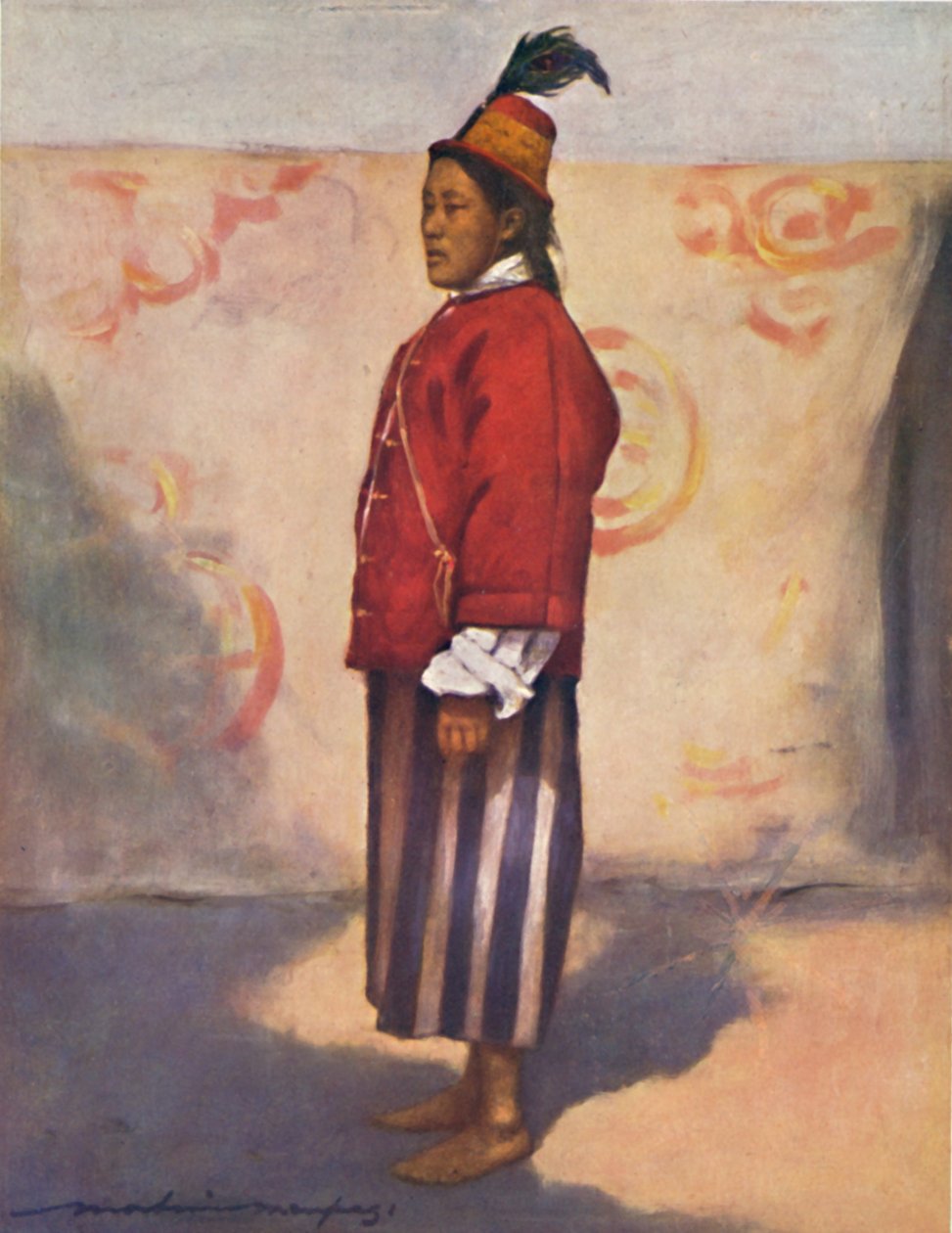„A szikkimi maharadzsa katonája”, 1903 alkotó: Mortimer L Menpes