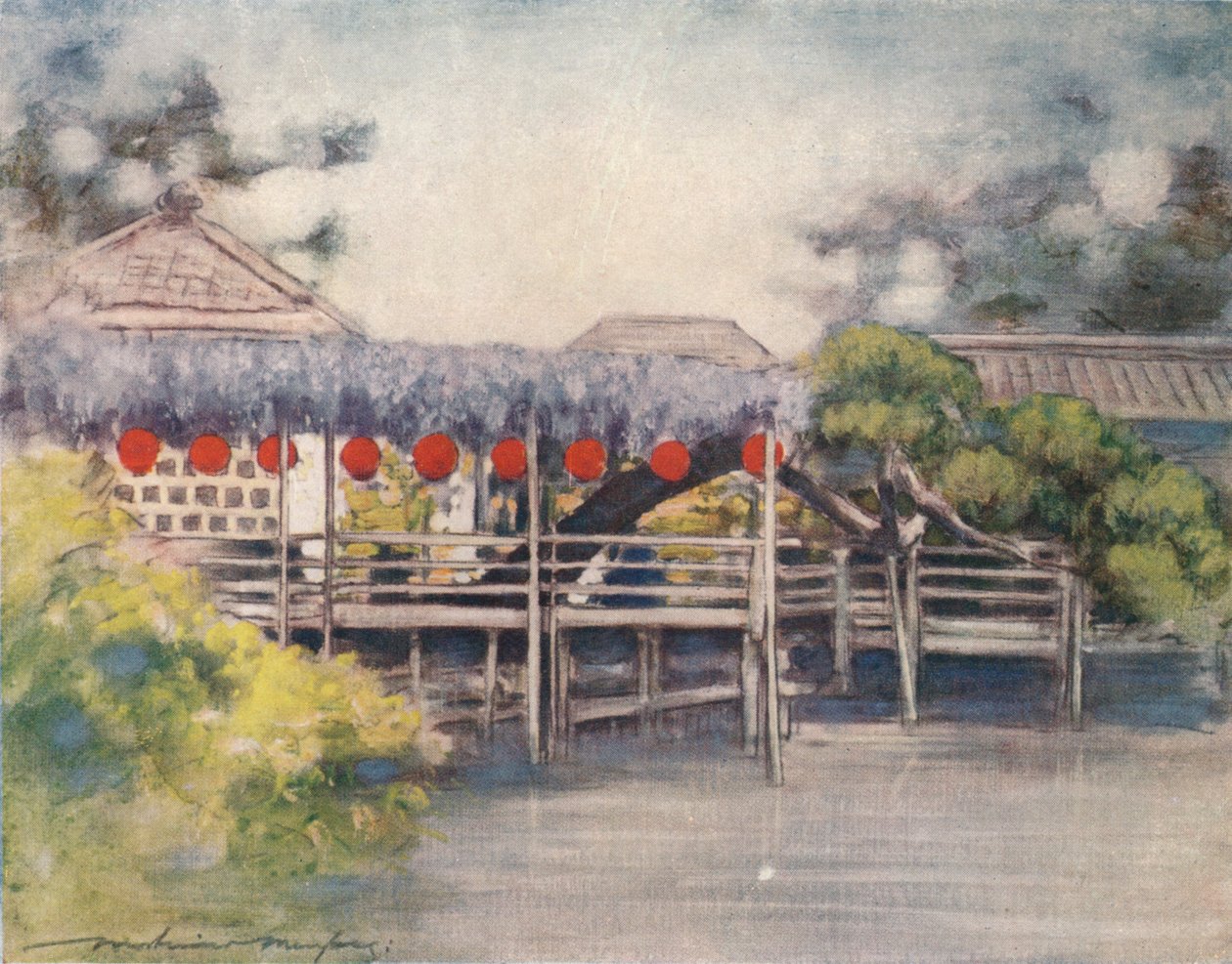 „Egy napfényes kert”, 1887, 1901 alkotó: Mortimer L Menpes
