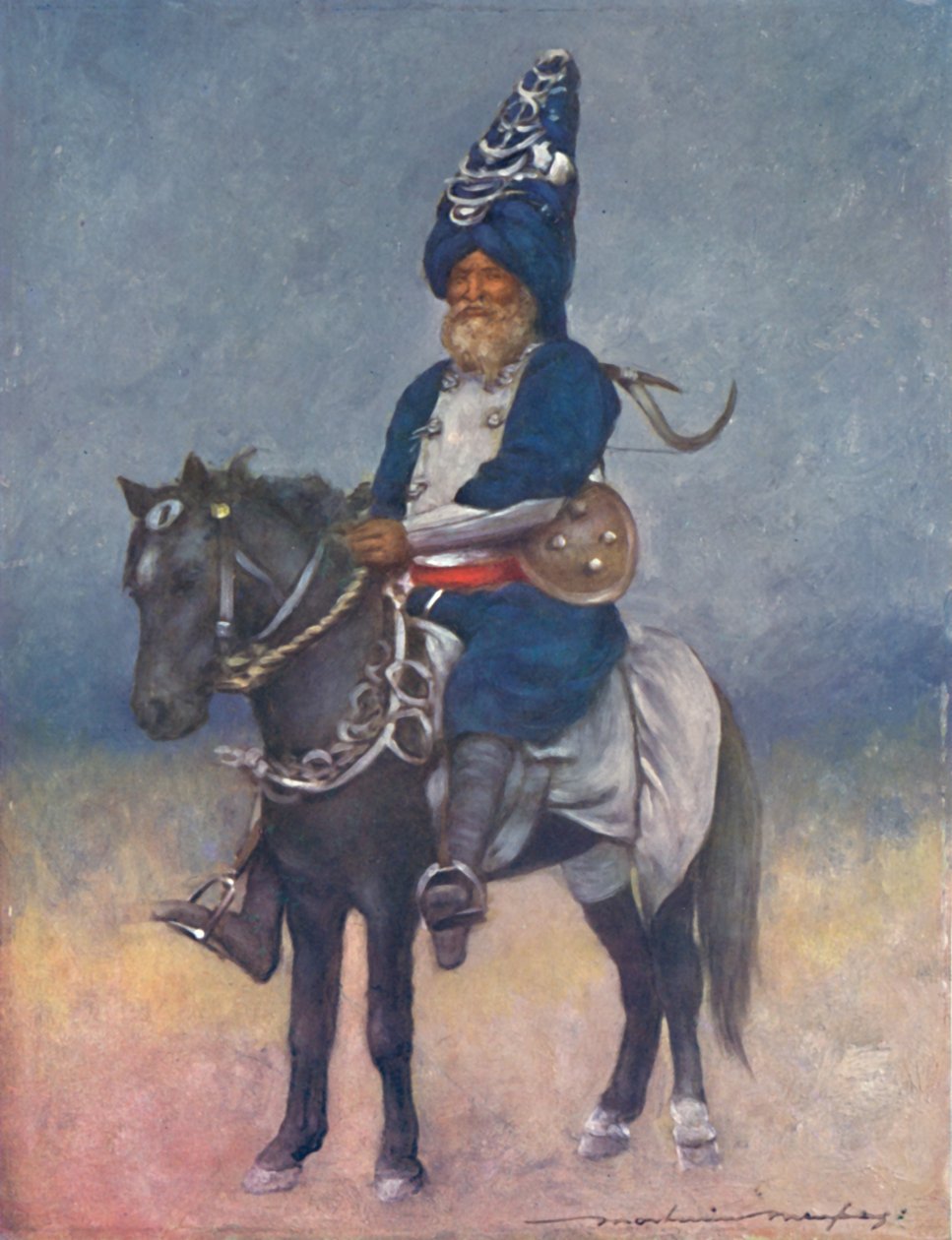Egy Akalis fanatikus bhakta, 1903 alkotó: Mortimer L Menpes