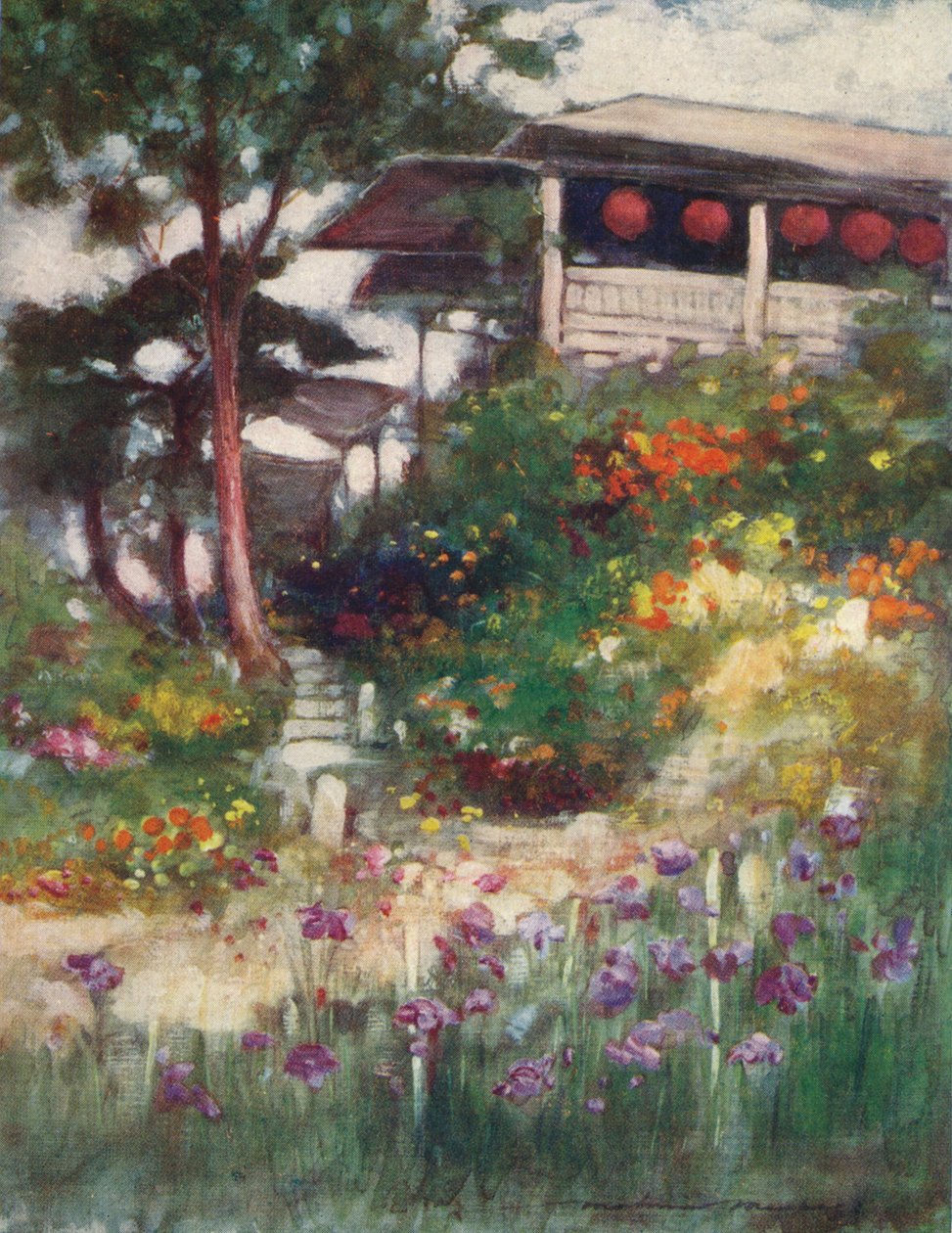 „An Iris Garden”, 1887, 1901 alkotó: Mortimer L Menpes