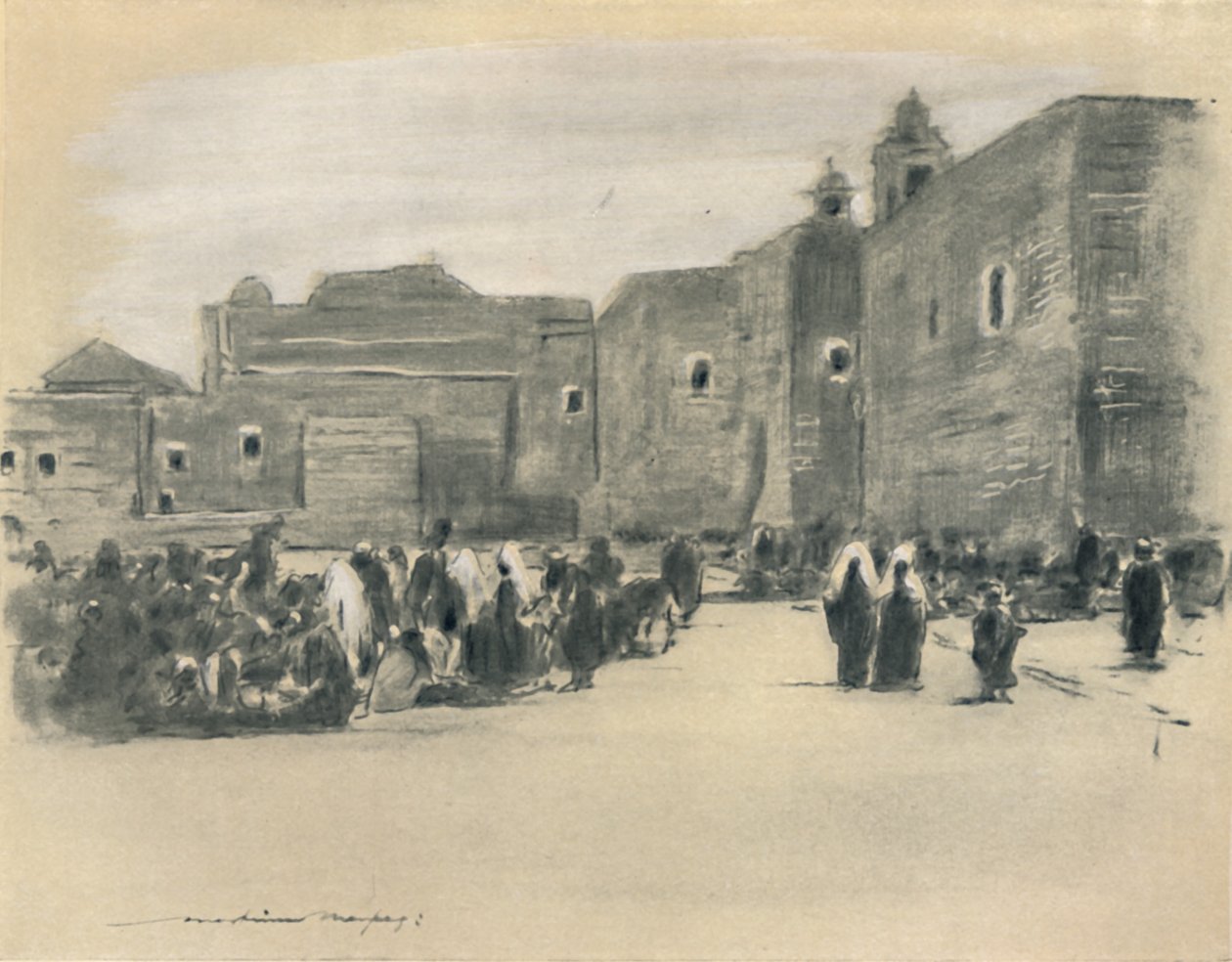 Betlehem, 1903 alkotó: Mortimer L Menpes