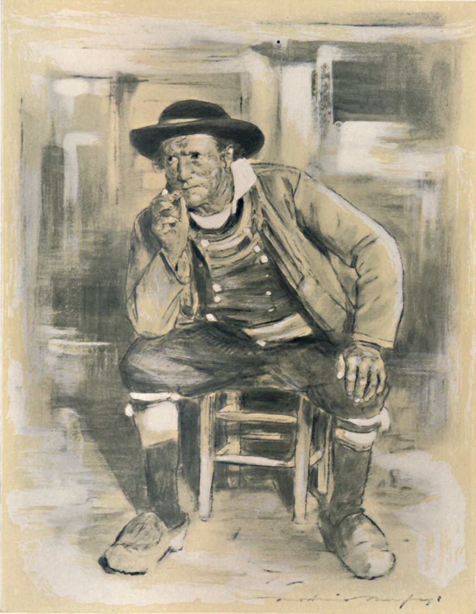 Breton paraszt, 1903 alkotó: Mortimer L Menpes