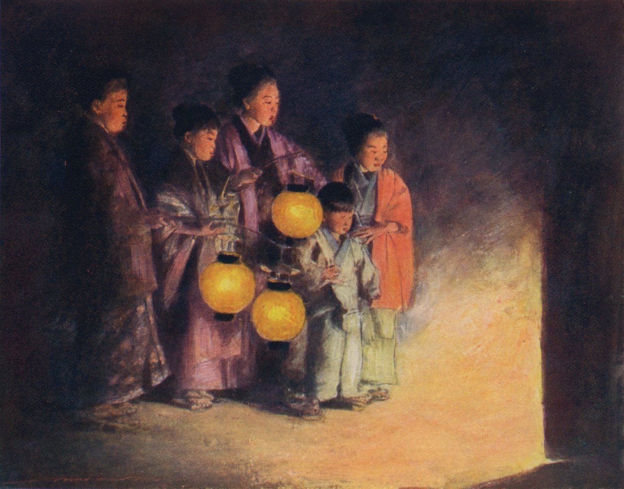 „A lámpás fényében”, 1887, 1901 alkotó: Mortimer L Menpes