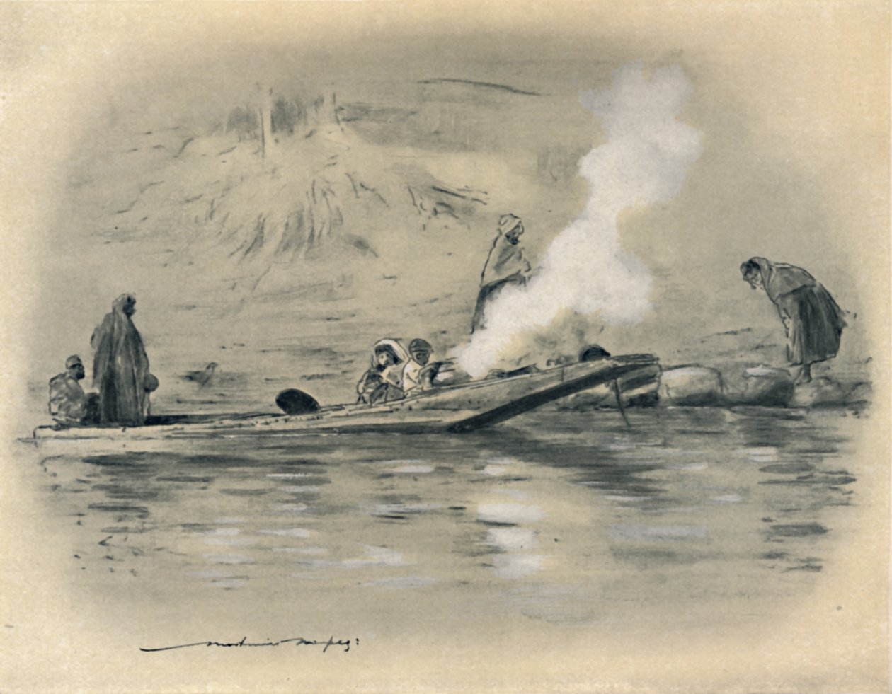Nomád törzs családja, 1903 alkotó: Mortimer L Menpes