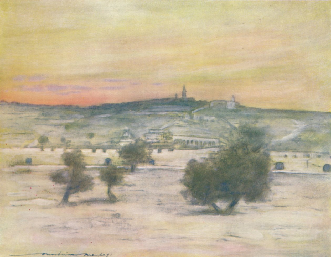 „Jeruzsálem”, 1903 alkotó: Mortimer L Menpes