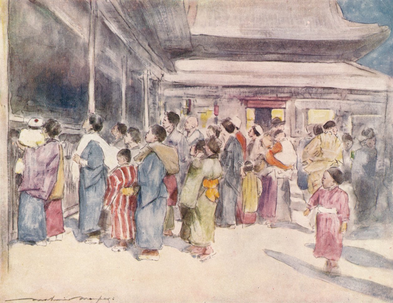 „Lookers-On”, c1887, 1901 alkotó: Mortimer L Menpes