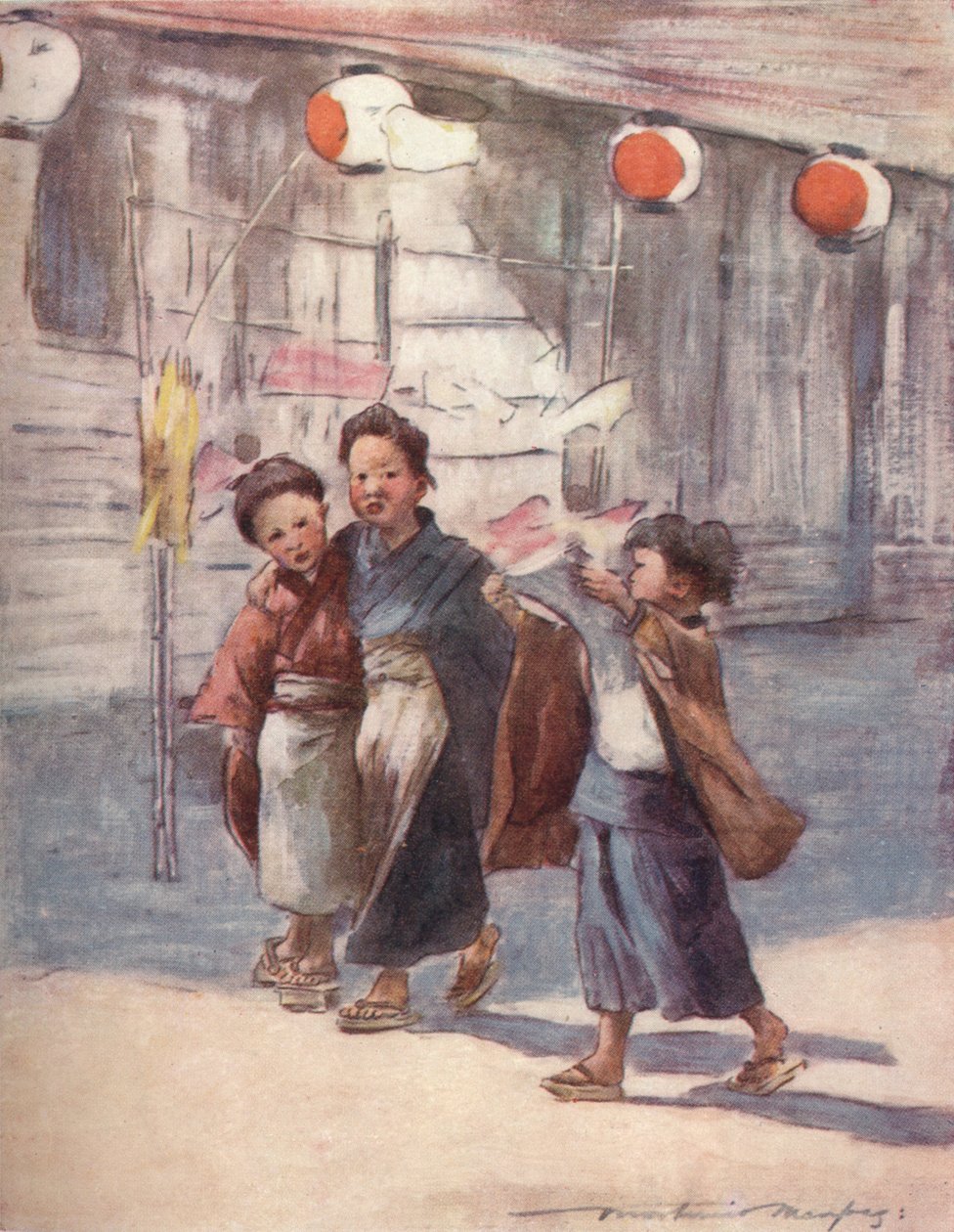 „Hírek”, c1887, 1901 alkotó: Mortimer L Menpes