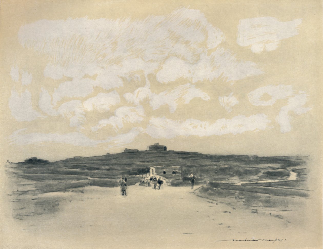 „Úton Betlehembe”, 1903 alkotó: Mortimer L Menpes
