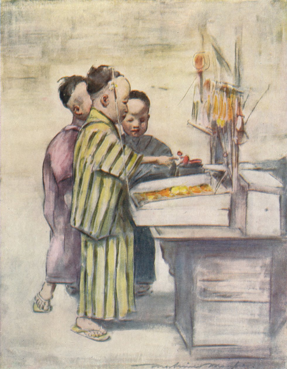 „Playfellows”, 1887, 1901 alkotó: Mortimer L Menpes